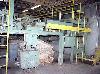 (5) Tenter wings center, pre-coat curing oven on right.